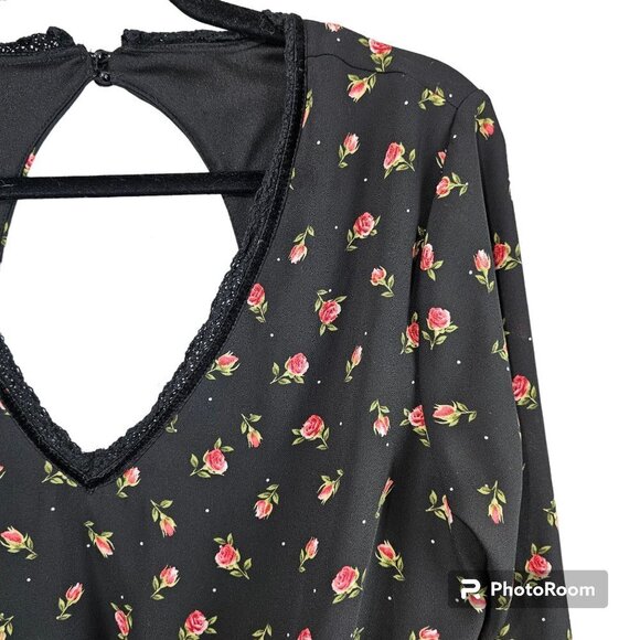 💎424 DISNEY Princess Floral Bell Sleeve Romper - Picture 4 of 11